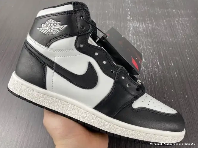 Official Maikesneakers High 85 White BQ4422-001 Jordan 1 Retro Black (2023) 0515